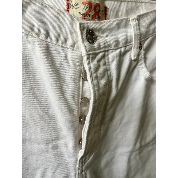 Free People We The Free Maggie white denim distressed jeans women's size 28 - Picture 3 of 5